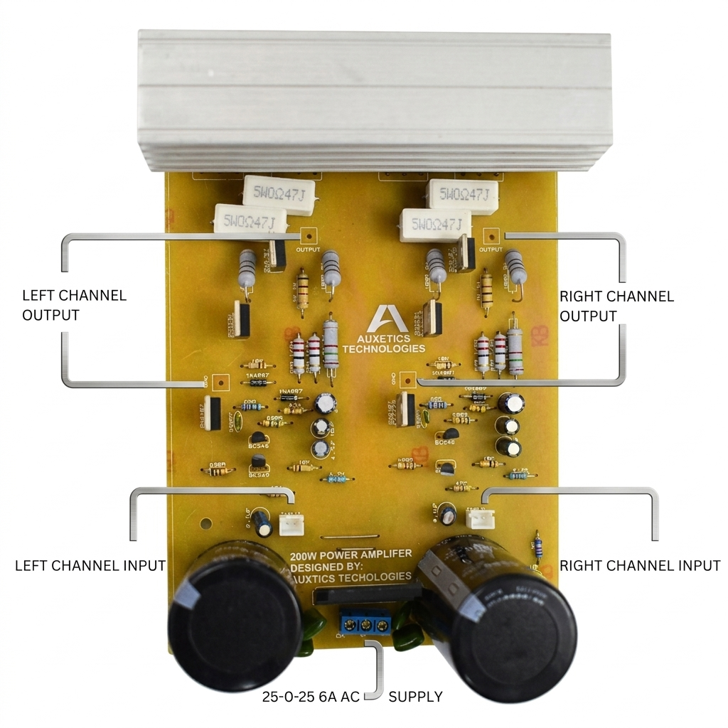 D1047 Transistor Stereo Amplifier 160W