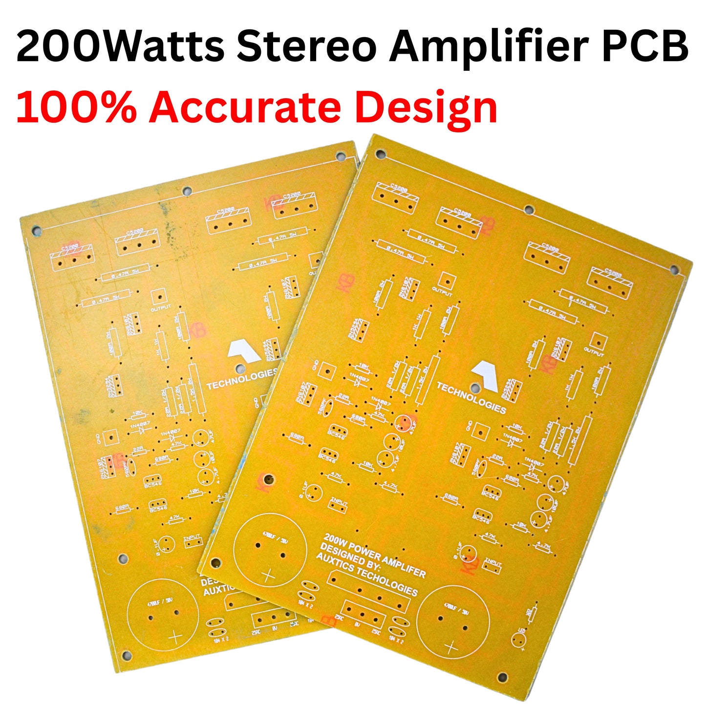Stereo Amplifier PCB 200W (DIY Board)
