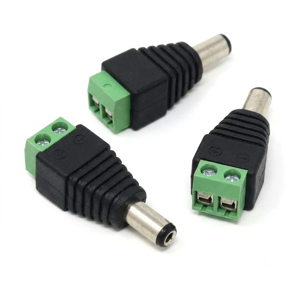 DC Plug & Socket for DIY Electronics, CCTV, LED & Power Supply Projects