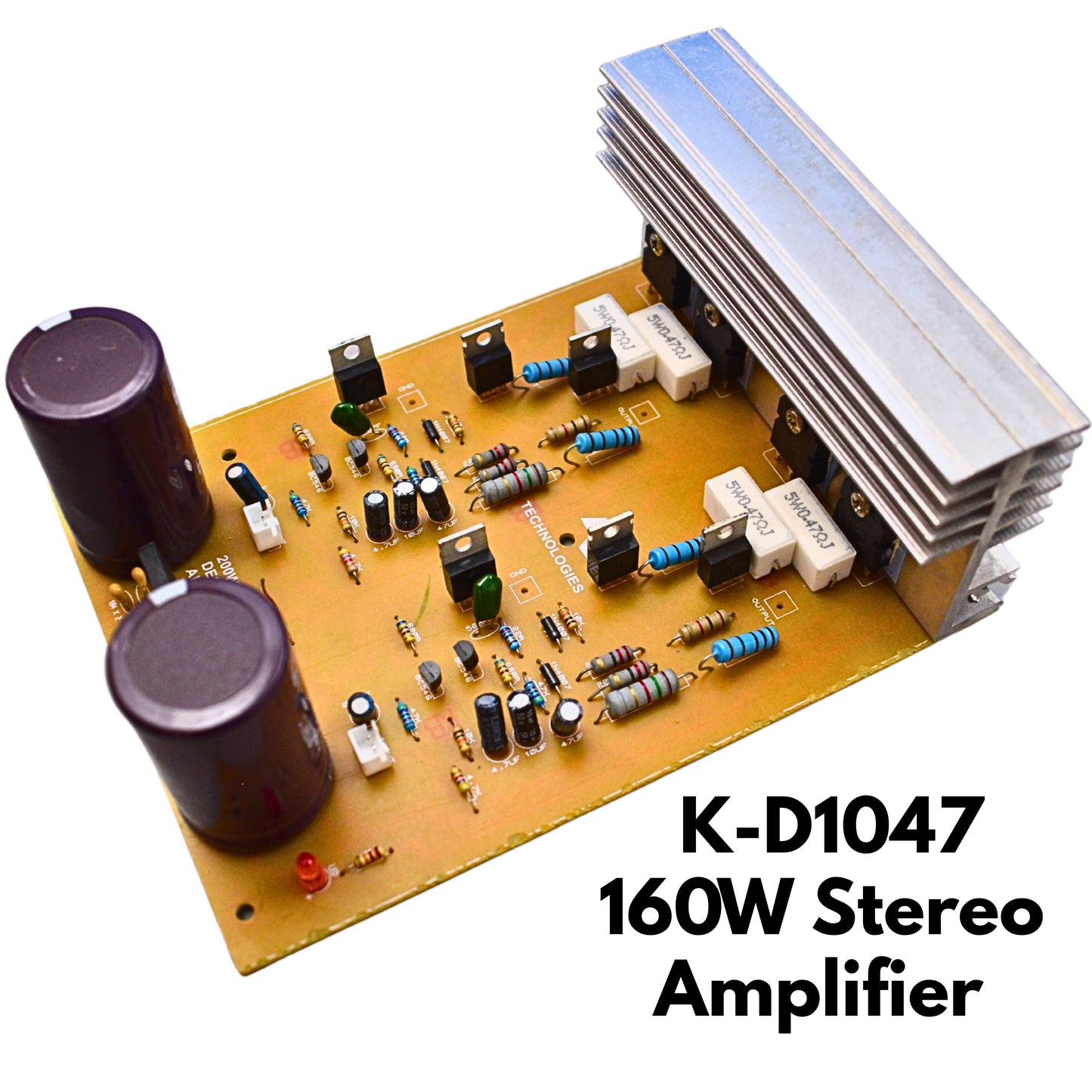 D1047 Transistor Stereo Amplifier 160W