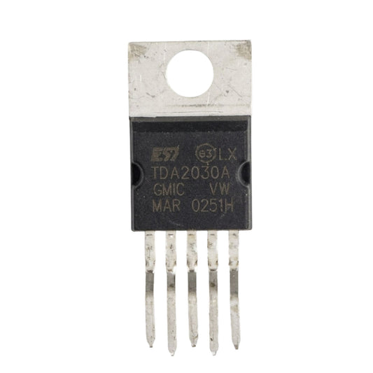 Electronic IC on a white background