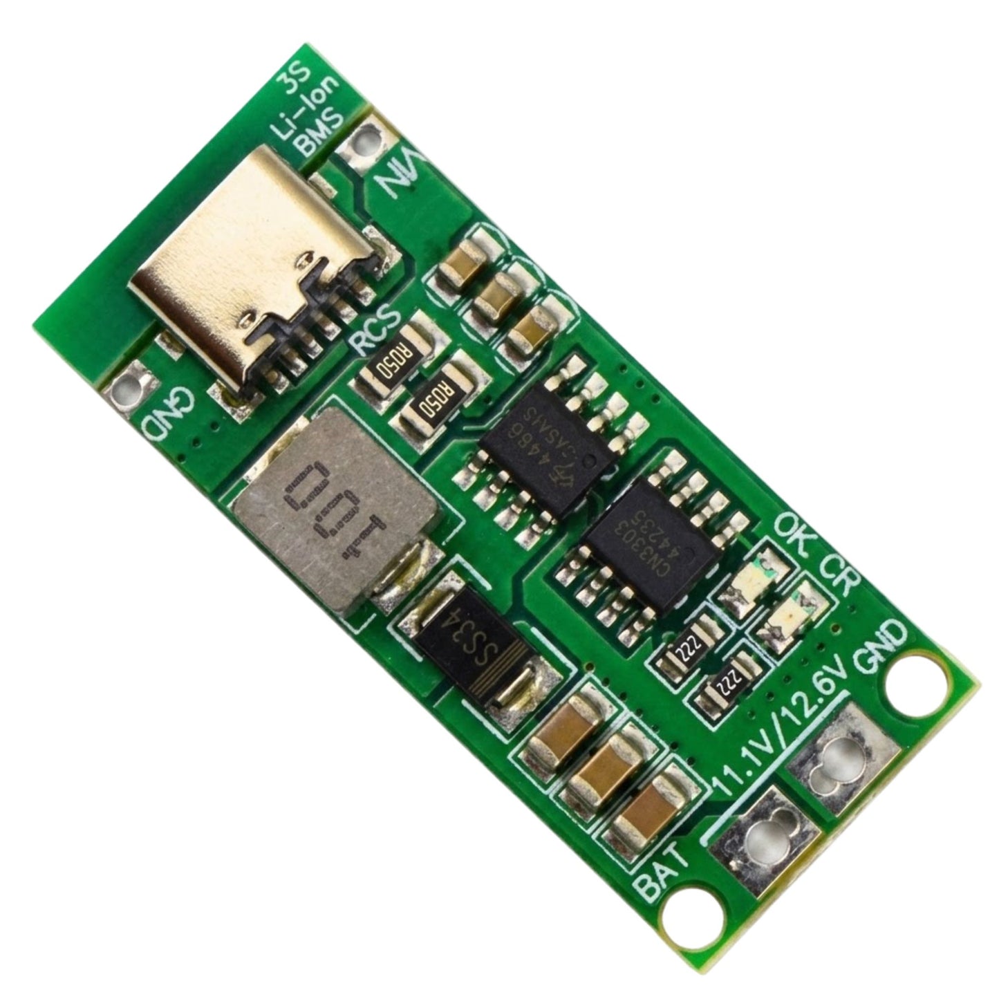 3S Type-C Lithium Battery BMS Module